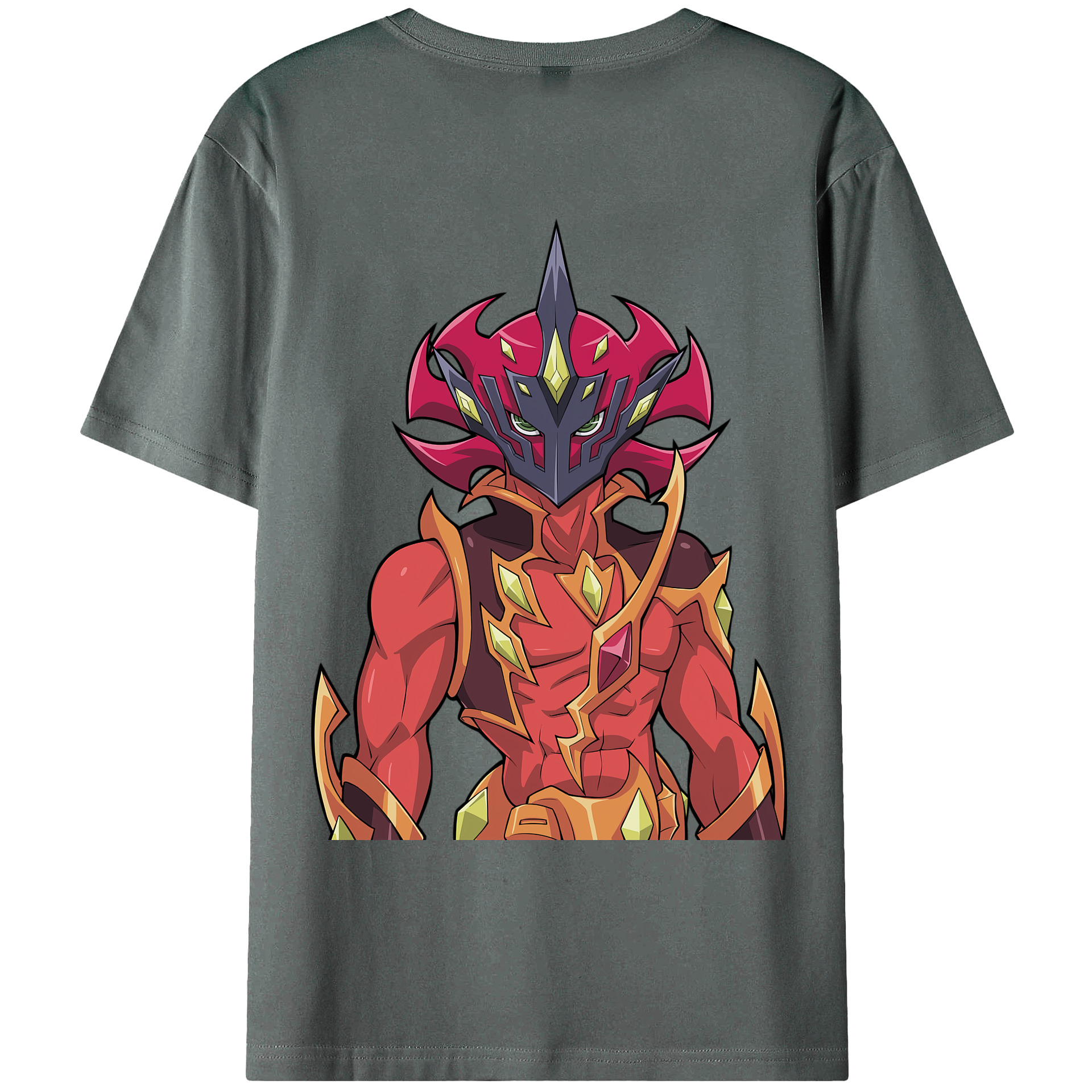（画像用） 遊☆戯☆王 Yu-Gi-Oh! 綿100％ メンズ半袖Tシャツ（バックプリント） 通気性